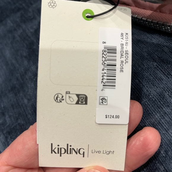 Kipling Backpack ki5140 46Y Bridal Rose (13.75”x17.25”x8”) $124 main image 4